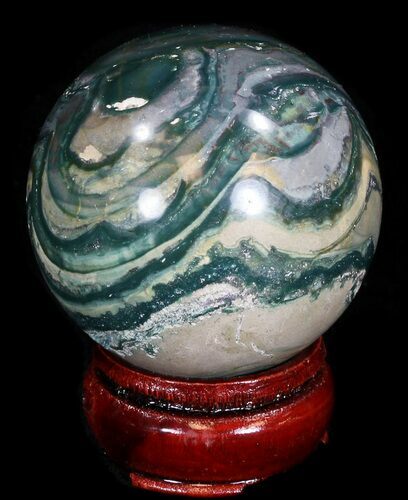 Unique Ocean Jasper Sphere #32170